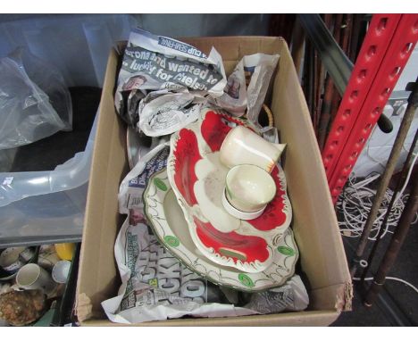 A mixed lot of china including Royal Doulton "Countess", Burleigh Ware together with George V Silver Jubilee cups