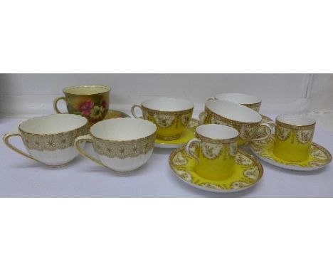 Decorative china including Royal Winton and Royal Worcester