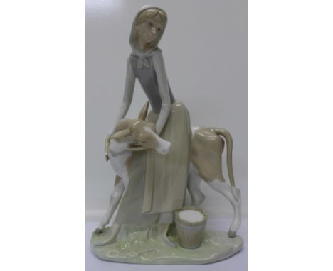 A Lladro figure, a/f, 33cm