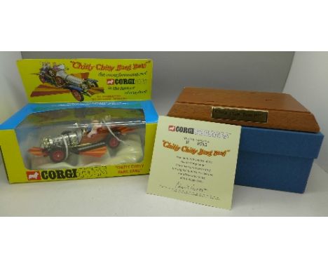 A Corgi Toys Chitty Chitty Bang Bang boxed and a Corgi Originals 25th Anniversary box for Chitty Chitty Bang Bang