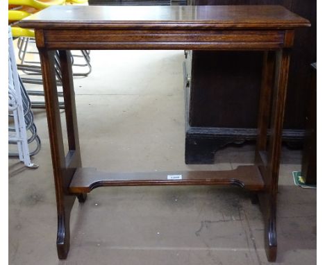 An Edwardian mahogany piano stool, W50cm 