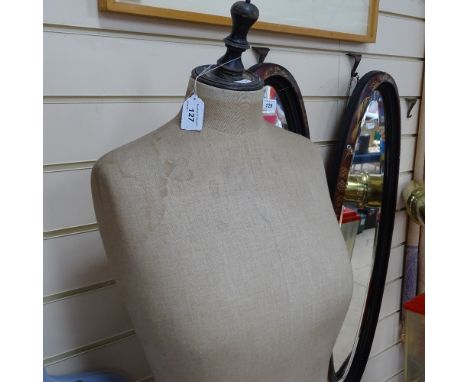 An Antique tailor's dummy on turned tripod stand 