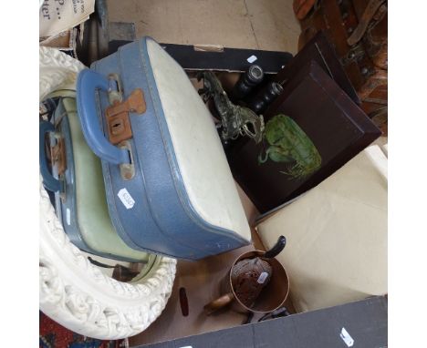 Handcuffs, Petite typewriter, binoculars etc 
