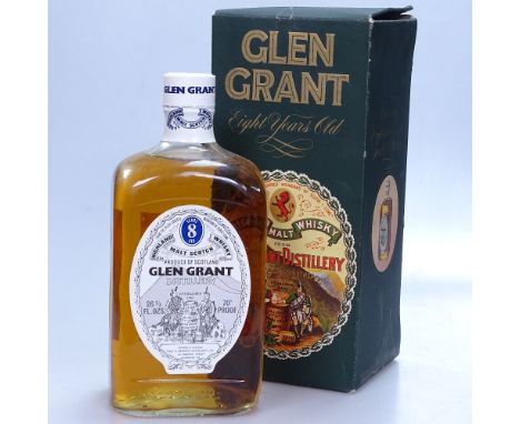 A boxed bottle of Glen Grant 8 year old Malt Scotch Whisky 