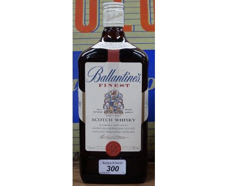 A litre bottle of Ballantine's Scotch Whisky 