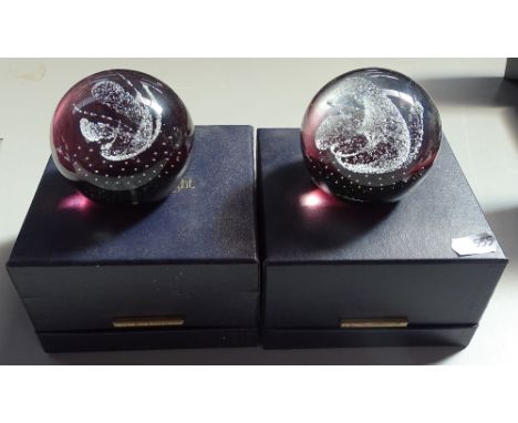 2 boxed Caithness paperweights - both limited editions 15/250 