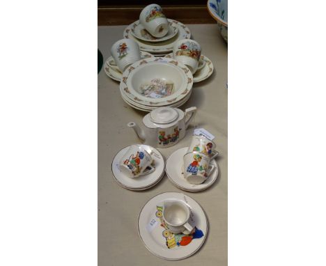 Doulton Bunnykins breakfast ware, and Vintage child's tea set 