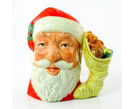 Style Three. Red, white and light brown coloration.The Santa Claus jug was introduced in 1981 and was the first to undergo an