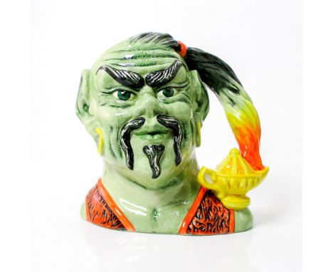 Grey, black, red and yellow coloration.Popularized through legend, the genie is said to reside in a magic lantern and to beco