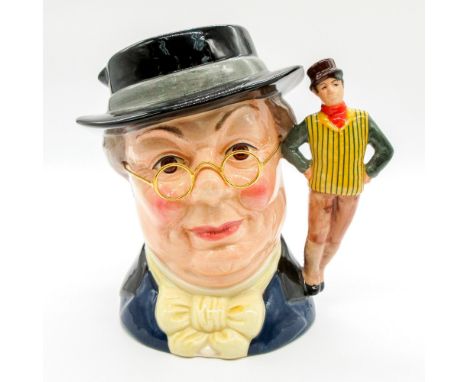 Blue, black, green and cream coloration.Series: Charles Dickens' Characters; RDICC. Royal Doulton backstamp. Comes with certi