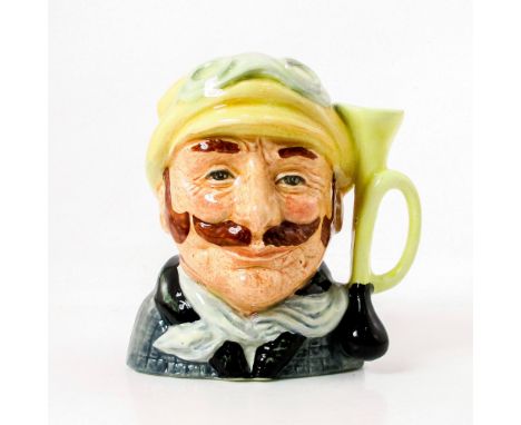 Yellow hat; green coat; white scarf.Royal Doulton backstamp. Artist: David B. BiggsIssued: 1973 - 1983Dimensions: 3.25"HManuf