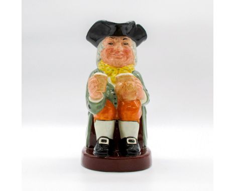 Black hat; light green coat; yellow scarf with blue polka dots; orange breeches.Series: English (UK) Heritage. Royal Doulton 
