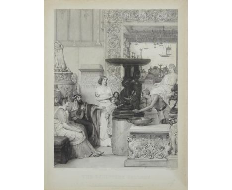 AFTER LAWRENCE ALMA-TADEMA THE SCULPTURE GALLERY Engraved by Auguste Blanchard; and printed by Ch. Chardon Aine 76 x 62cm (29