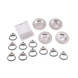 A COLLECTION OF SILVER AND SILVER COLOURED ITEMS