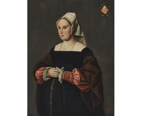 DUTCH SCHOOL (16TH CENTURY) A PAIR OF PORTRAITS OF A GENTLEMAN AND A LADY  Oil on panel Each 90 x 68.5cm (35¼ x 26¾ in.) (2) 