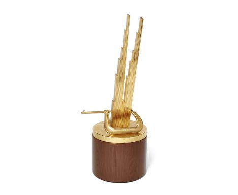 λ&nbspWALEAD BESHTY (BRITISH B. 1976) NEW YORK, NEW YORK, 2006  Mixed media sculpture (24 karat gold, steel, nickel and acryl