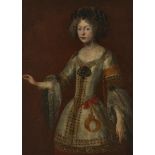 SPANISH SCHOOL (17TH CENTURY), PORTRAIT OF A LADY WITH SHACKLE OR CHAIN AT HER ARM