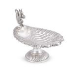 AN ELECTROPLATED SQUIRREL NUT DISH