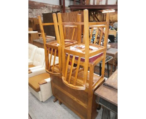 gate leg table & 4 chairs