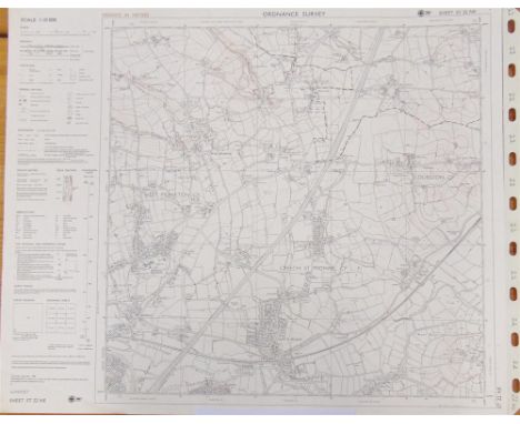 [MAPS]. SOMERSET Approximately seventy-five Ordnance Survey 1:10,000 scale single-sheet maps, various editions, most circa 19