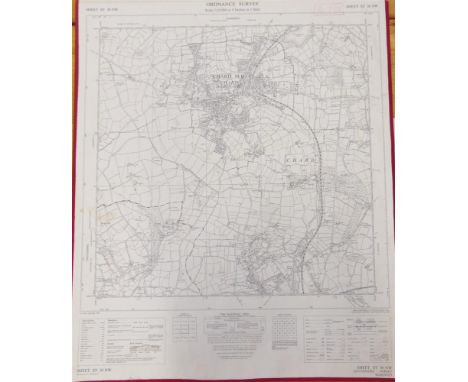 [MAPS]. SOMERSET & OTHER Approximately sixty-two Ordnance Survey 1:10,560 (6 inches to 1 mile) scale single-sheet maps, vario