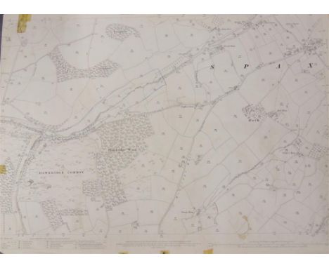 [MAPS]. SOMERSET Approximately ninety Ordnance Survey 1/2500 scale single-sheet maps, various editions, most circa 1903-30, i