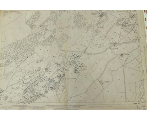 [MAPS]. SOMERSET Approximately fifty-one Ordnance Survey 1/2500 scale single-sheet maps, various editions, most circa 1903-36