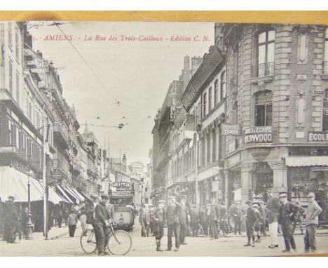 POSTCARDS - FOREIGN TOPOGRAPHICAL Approximately 325 cards, including views of la Rue Gambetta et la Gare, Arras; la Rue des T