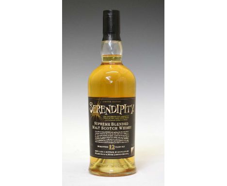 Serendipity Supreme Blended Malt Scotch Whisky (Ardberg &amp; Glen Moray), 12 years old, distilled and bottled by MacDonald &