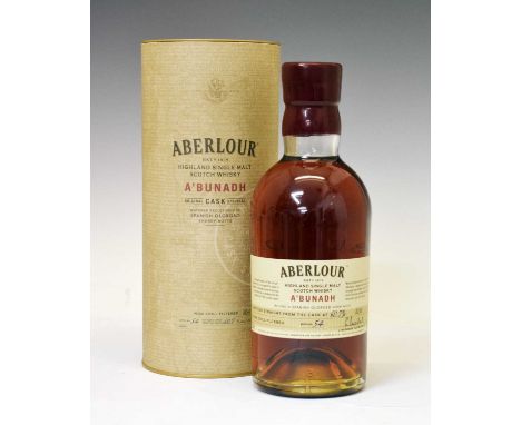 Aberlour A'Bundah Original Cask Strength Single Malt Scotch Whisky, Highlands, one bottle