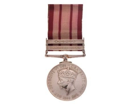 George VI Naval General Service medal, (SSX 835525 M REEVES OS RN), two clasps, Yangtze 1949 and Malaya