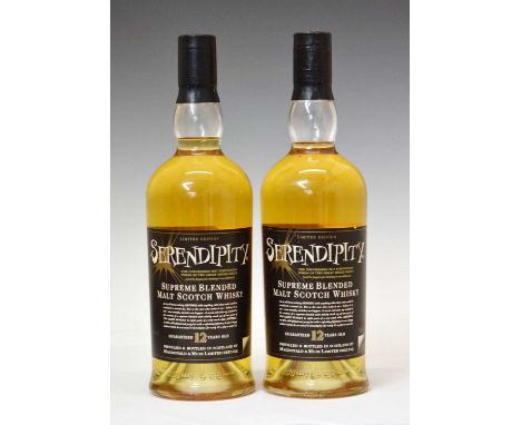 Serendipity Supreme Blended Malt Scotch Whisky (Ardberg &amp; Glen Moray), 12 years old, distilled and bottled by MacDonald &