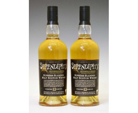 Serendipity Supreme Blended Malt Scotch Whisky (Ardberg &amp; Glen Moray), 12 years old, distilled and bottled by MacDonald &