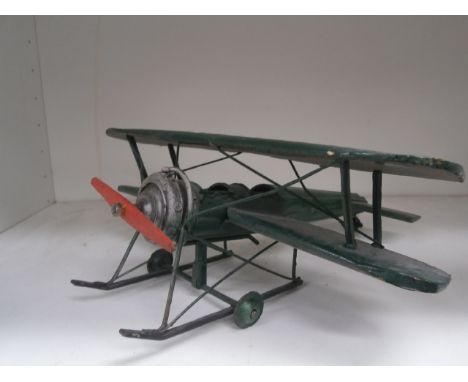 vintage tin aeroplane