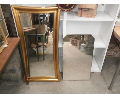 bevel edged mirror & vintage mirror