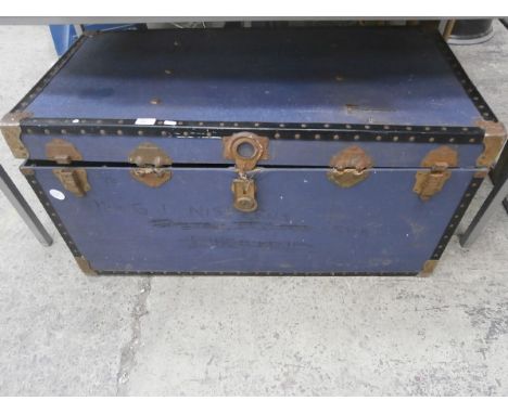 large travel trunk