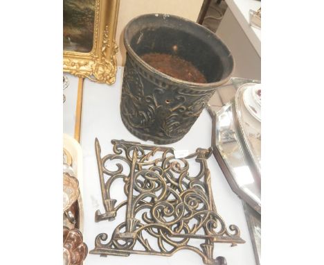 hanging cast iron planter