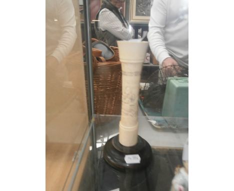 carved bone candlestick