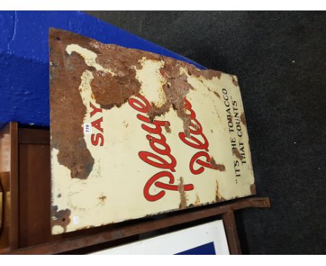 PLAYERS ENAMEL ADVERTISING SIGN