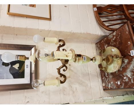 MARBLE CHERUB LAMP