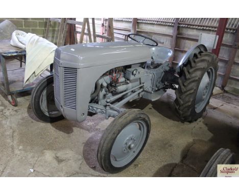 Ferguson TE20 Continental engine 2WD tractor. Registration BJL 166. Date of first registration 27/11/1947. Serial number TE 1
