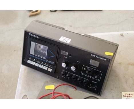 A Coomber 393 tape recorder 