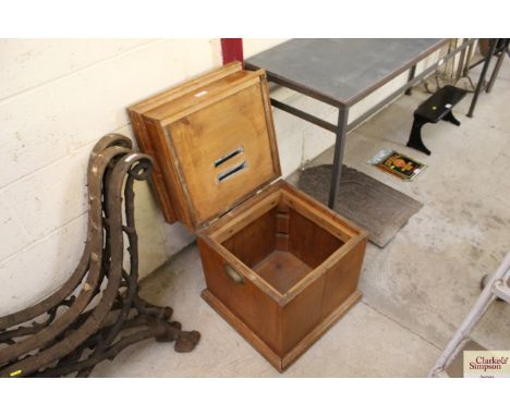 A pine commode
