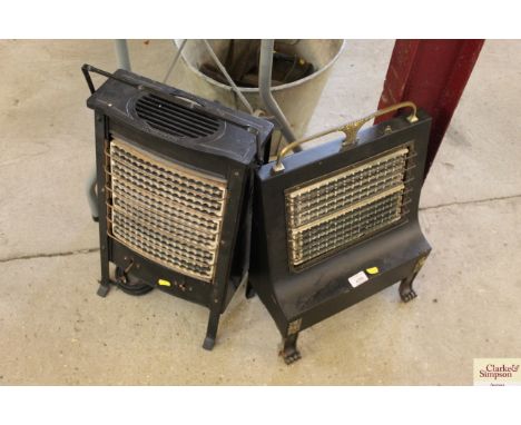 Two vintage electric fires 