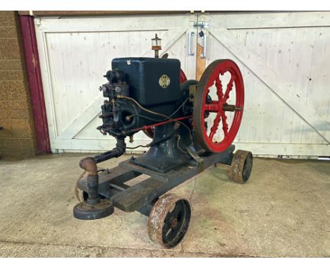 A 6HP International M type stationary engine circa 1926/1927 complete with handle - vendor reports was running in September '