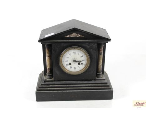 A vintage slate clock