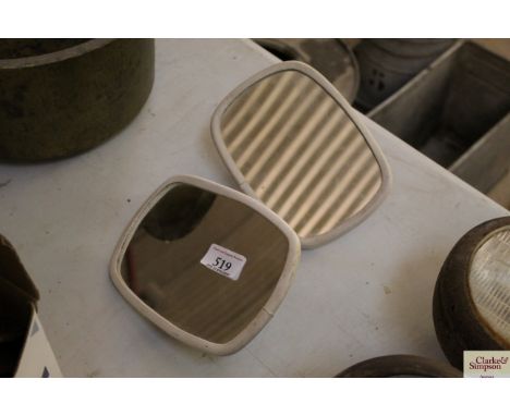 A pair of as new vintage wing mirrors 
