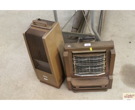 Two vintage electric fires 