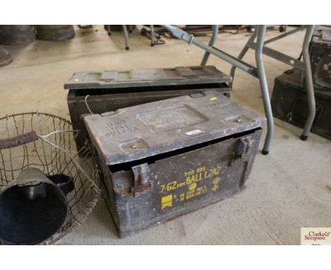 Two ammunition boxes