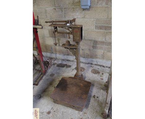 A Day &amp; Millward set of sack scales and weights 